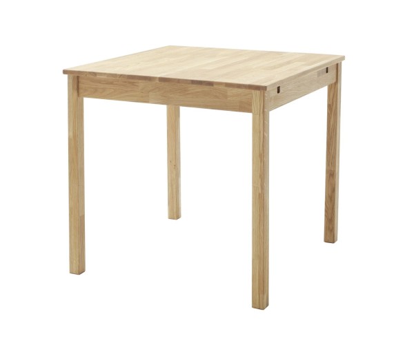 MCA Direkt Esstisch Braslau Wildeiche ausziehbarer Tisch 80x80 cm bis 140 cm Holztisch kleiner Esstisch kleines Esszimmer kleine Küche Ausziehfunktion