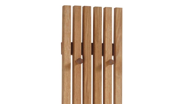 MCA Garderobenpaneel Alwar Eiche Holzmöbel Paneel Holz Flur Garderobe Möbelserie erweiterbar