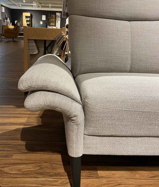 Arco Polstergarnitur Ortho Sedis 2390 Grau Ecksofa Couch mit verstellbarer Armlehne Neigung verstellbar klassisches Sofa