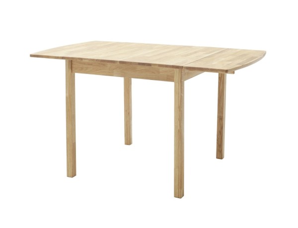 MCA Direkt Esstisch Braslau Wildeiche Tisch in Bootsform verkleinerbar 140x80 cm Holzoptik rustikale Möbel Esszimmer Küche