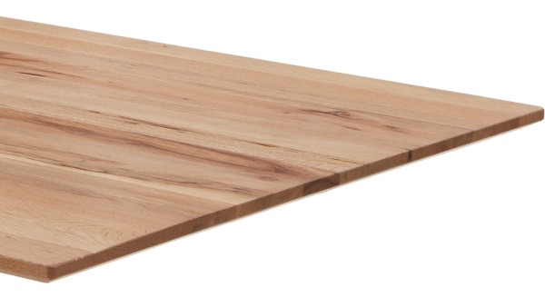 Niehoff Design-Tisch Windhoek Balkeneiche Tischkante mit Facettenschliff Facetten-Profil Tischkante edler Esstisch rustikal elegant