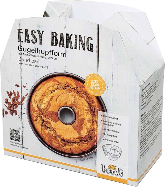 Birkmann Gugelhupfform Easy Baking gute Qualtität stabil leicht zu reinigen Backform Gugelhupf Antihaft einfach Backen