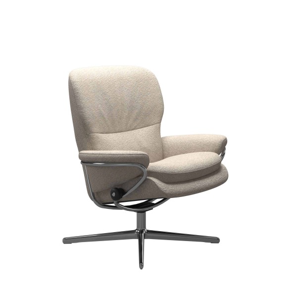 Stressless Sessel Rome white Relaxsessel Loungesessel mit Relaxfunktion trendiger Stoffbezug Orchid Off White heller Sessel Wohnzimmermöbel