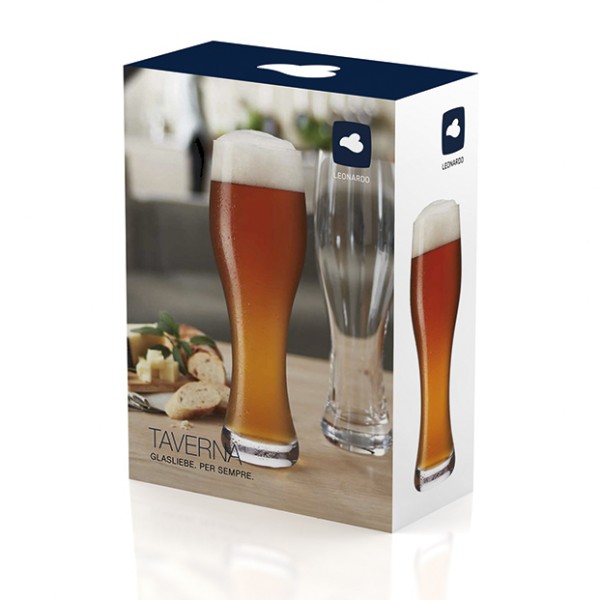 Leonardo Weizenbierglas Taverna kühles Bier Biergenuss klassisches Bierglas formschön