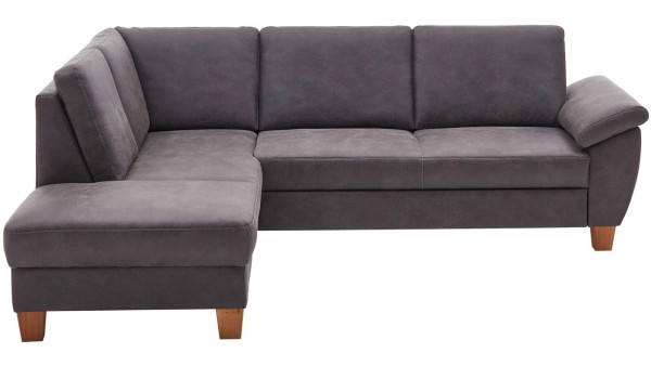 Pora Polstergarnitur Florenz Anthrazit Ecksofa Familiensofa Couch modern dunkelgrau pflegeleicht langlebig