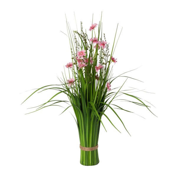 Gasper Grasbusch mit Cosmea rosa Pflanzen Pflanzendeko Frühlingsdeko naturgetreu Kunstpflanze pflegeleicht hochwertig