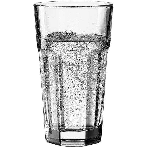 Leonardo Long Drink Becher Rock Trinkglas klassisch Klarglas Long Drink Glas 340 ml spülmaschinenfest
