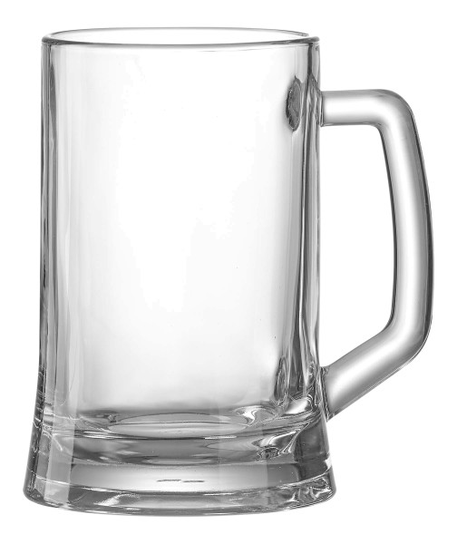 Ritzenhoff und Breker Bierseidel Leo Glas hübscher Bierkrug aus Glas Glaskrug 660 ml spülmaschinengeeignet stilecht genießen Geschenkidee