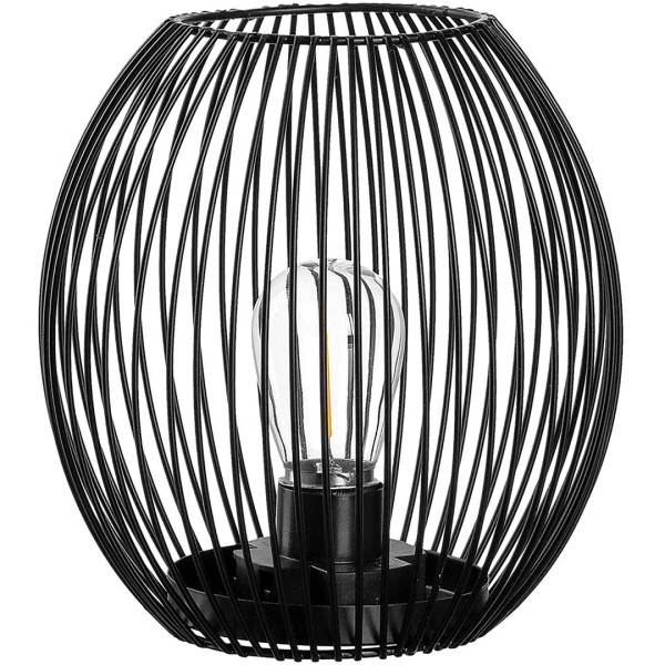 Leonardo Laterne 41679 schwarz Lampe Metall batteriebetrieben kabellos inkl. LED-Leuchtmitel modern stilvoll zeitlos Dekoideen