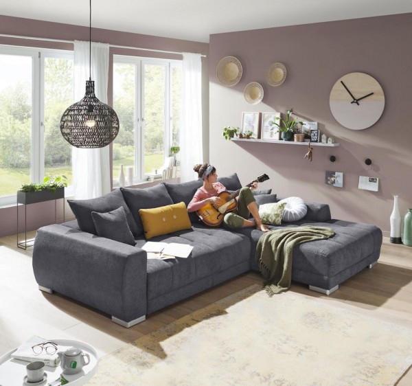 Iwaniccy Eckkombination Mustang Anthrazit Trend Sofa Couch Garnitur