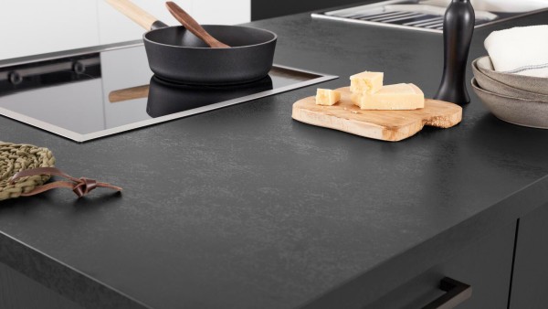 WERT-Küche Einbauküche Ava schwarz Küchenangebot inkl. Siemens Küchenelektrogeräte Elektrogeräte Markengerät Markenküche hochwertig