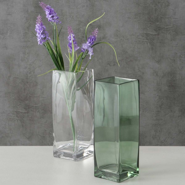Boltze Vase Patrony Glas lackiert Glasvase zeitlos klassisch eckig schlicht universell