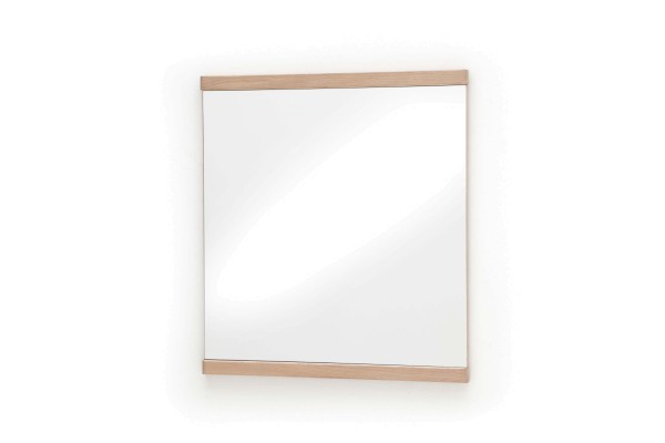 MCA Garderobenspiegel Barcelona Balkeneiche quadratische Spiegelform Spiegel mit Holzrahmen Flurspiegel Garderobenserie Balkeneiche