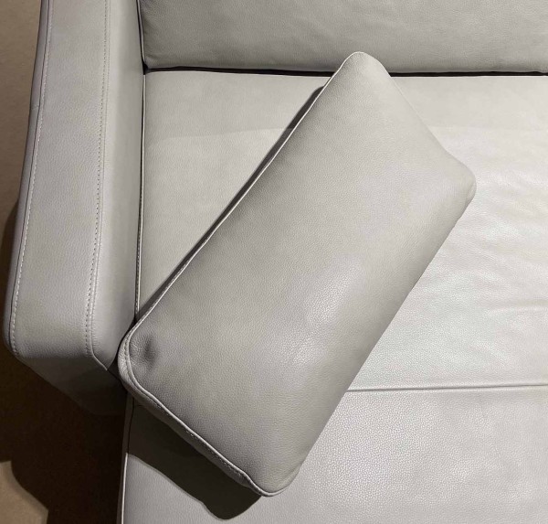 Stressless 2-Sitzer Emma Silver Cloud Lederkissen Sofa Couch bequem zeitlos geradlinig modern hochwertig Wohnzimmer Büro