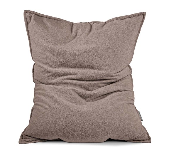 Magma Heimtex Sitzsack Woolly taupe Schaffelloptik flauschig weich kuschelig bequem komfortabel Wohnmöbel grau Wohntrend